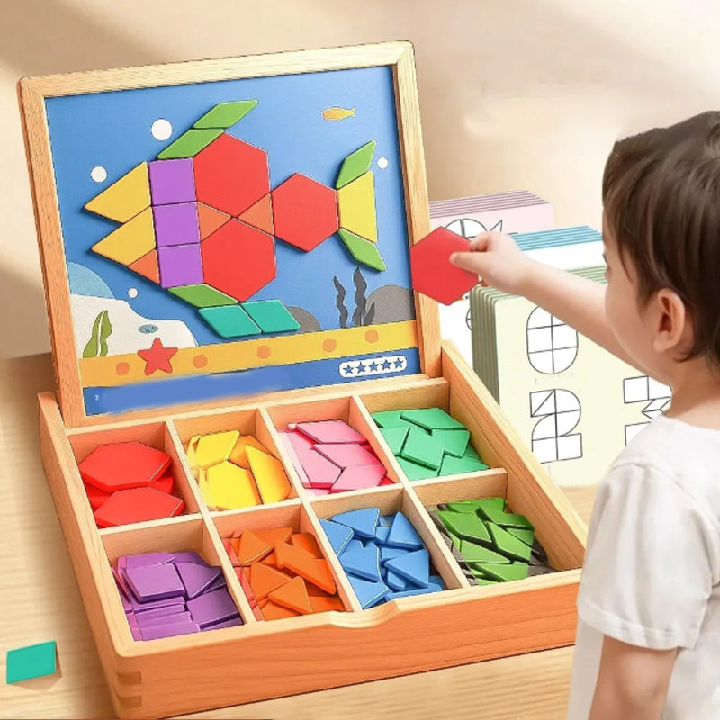 Magnetic Eco-Friendly Building Blocks with Design Cards