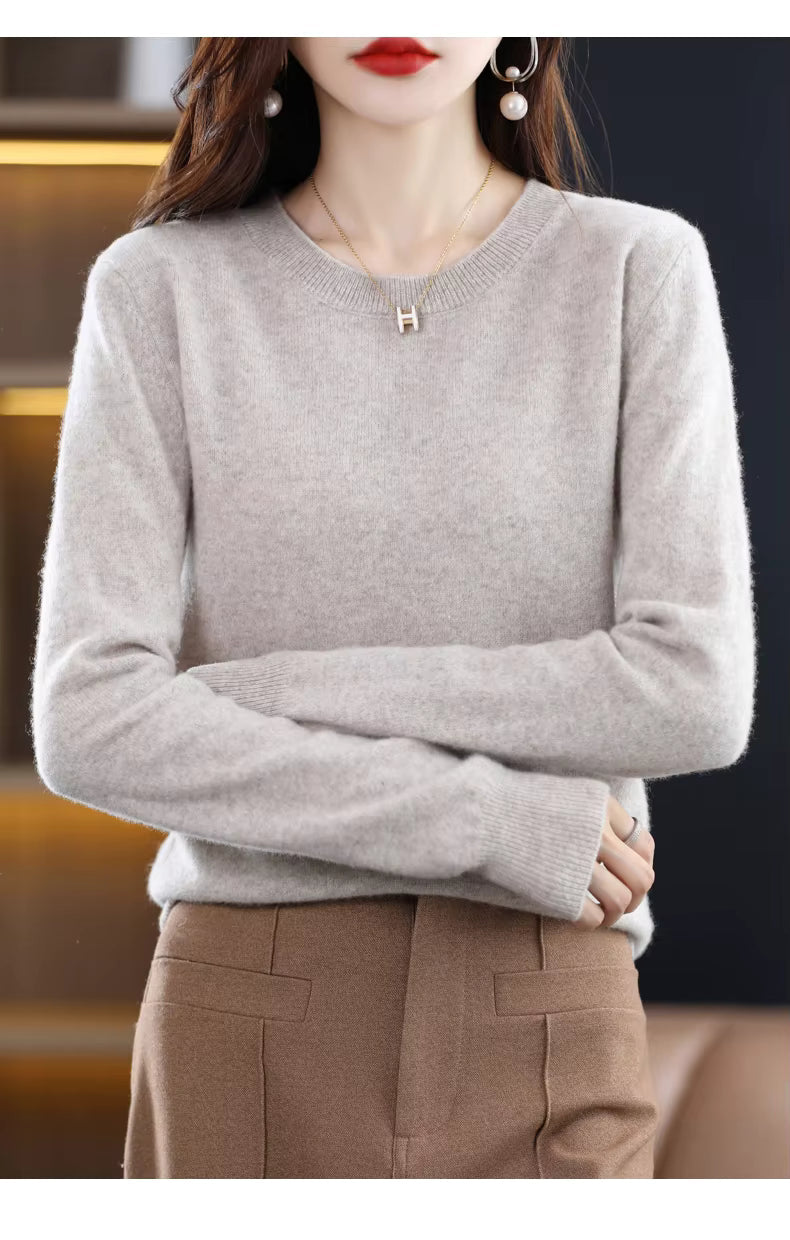 LuxeCashmere Women's Pure Merino Wool Sweater Collection