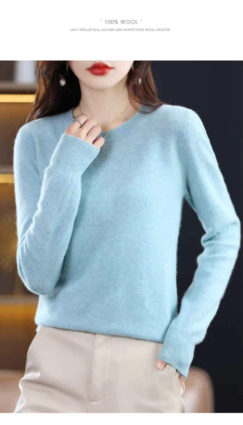 LuxeCashmere Women's Pure Merino Wool Sweater Collection