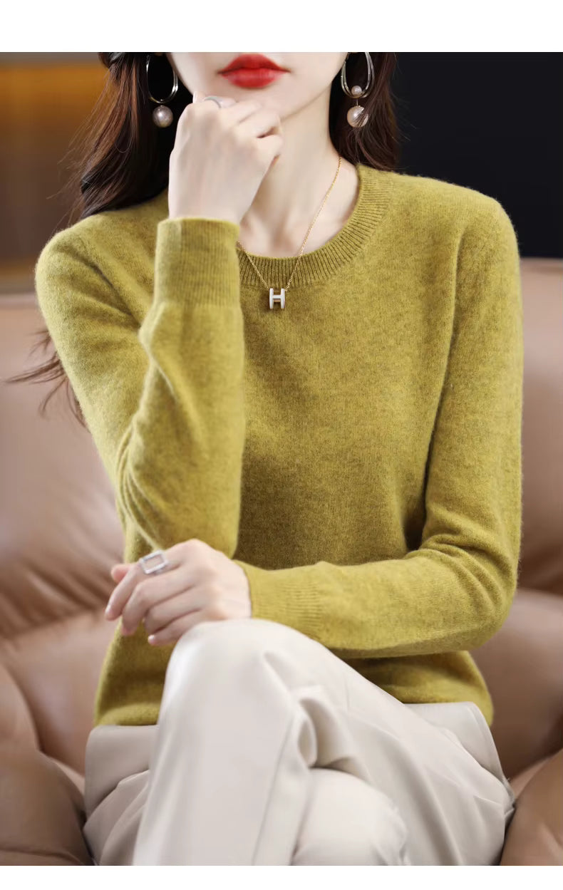 LuxeCashmere Women's Pure Merino Wool Sweater Collection