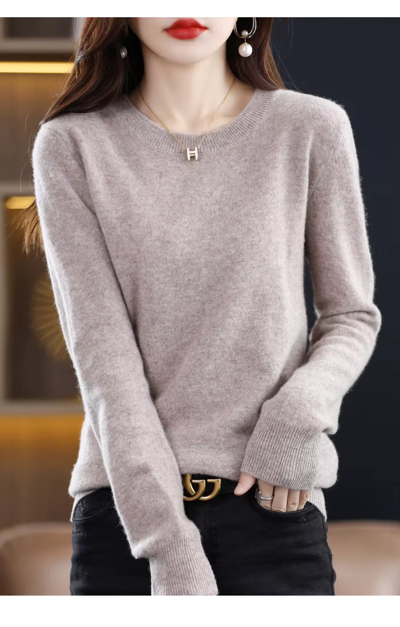 LuxeCashmere Women's Pure Merino Wool Sweater Collection