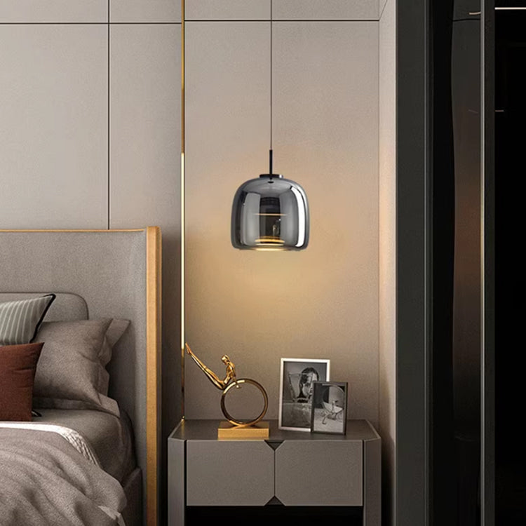 Sleek Black Glass Pendant Light for Chic Interiors