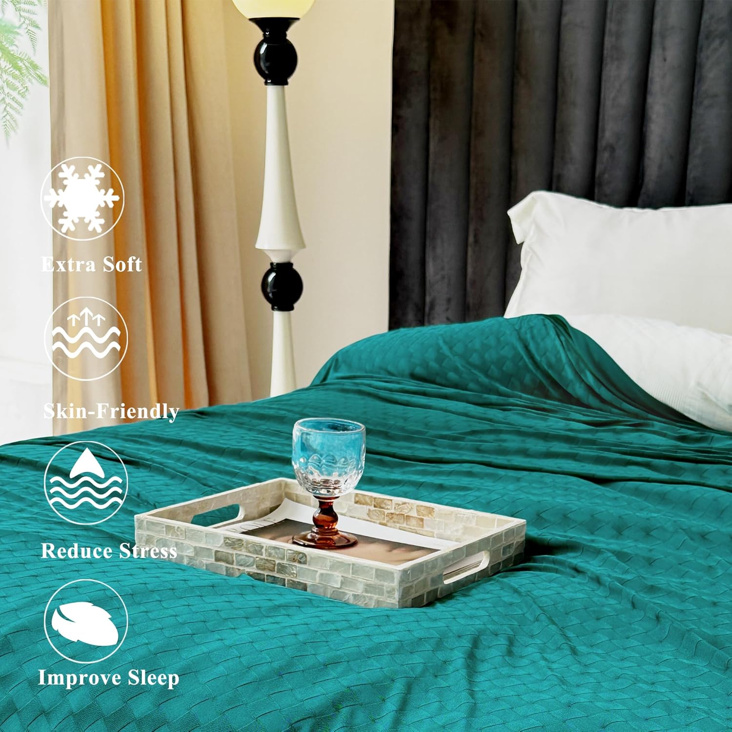 Cooling Summer Blanket - Lightweight & Breathable Double-Sided Chill Effect