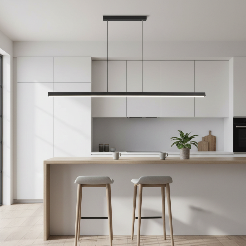 Adjustable Height LED Pendant Light with Dimmable Feature and 3 Color Temperatures - IP20