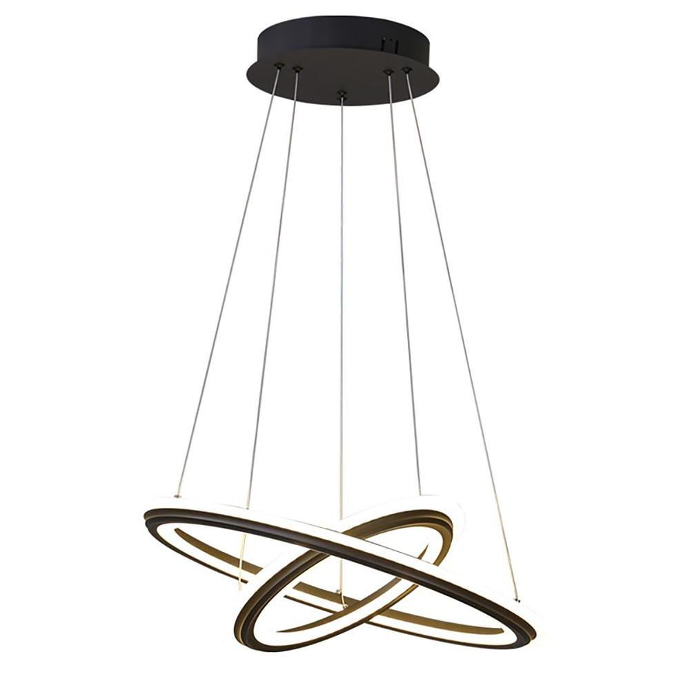 2-Light LED Taavita Chandeliers Circle-Shaped Hanging Ceiling Lights
