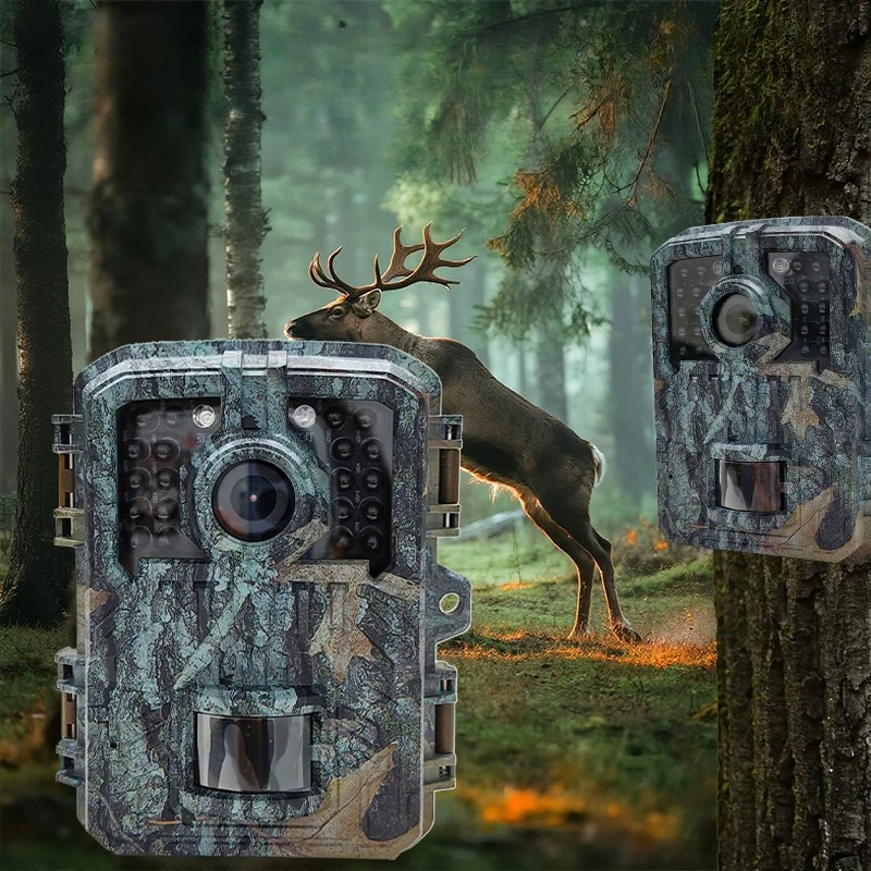 Compact 16MP Wildlife Camera with Night Vision and PIR Motion Detection