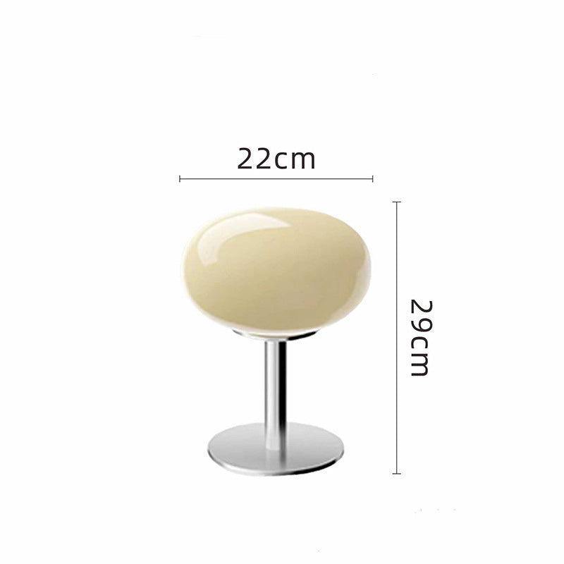 Chic Glass Table Lamp with Retro Modern Aesthetic