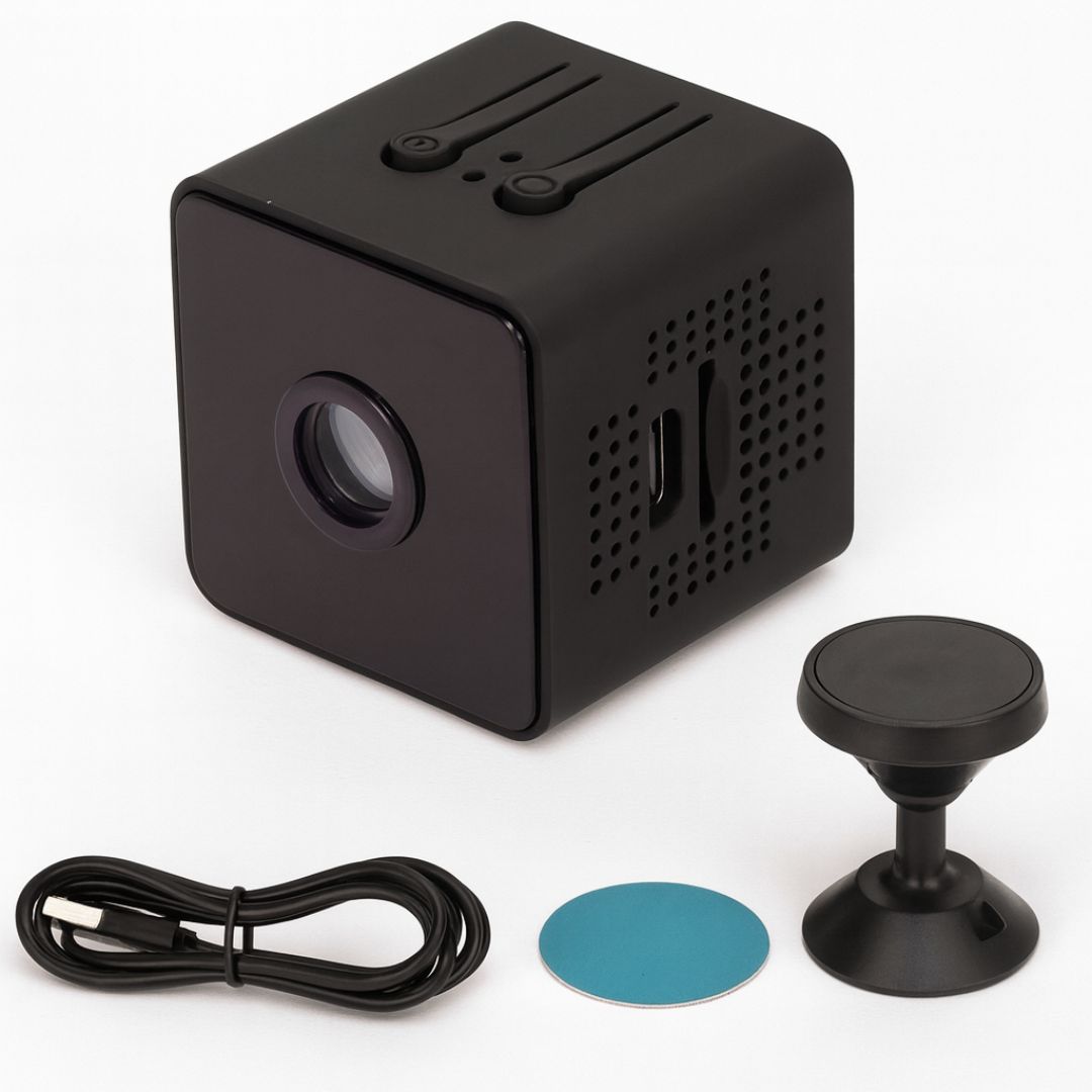 Compact Wireless Camera with Night Vision and Motion Sensor
