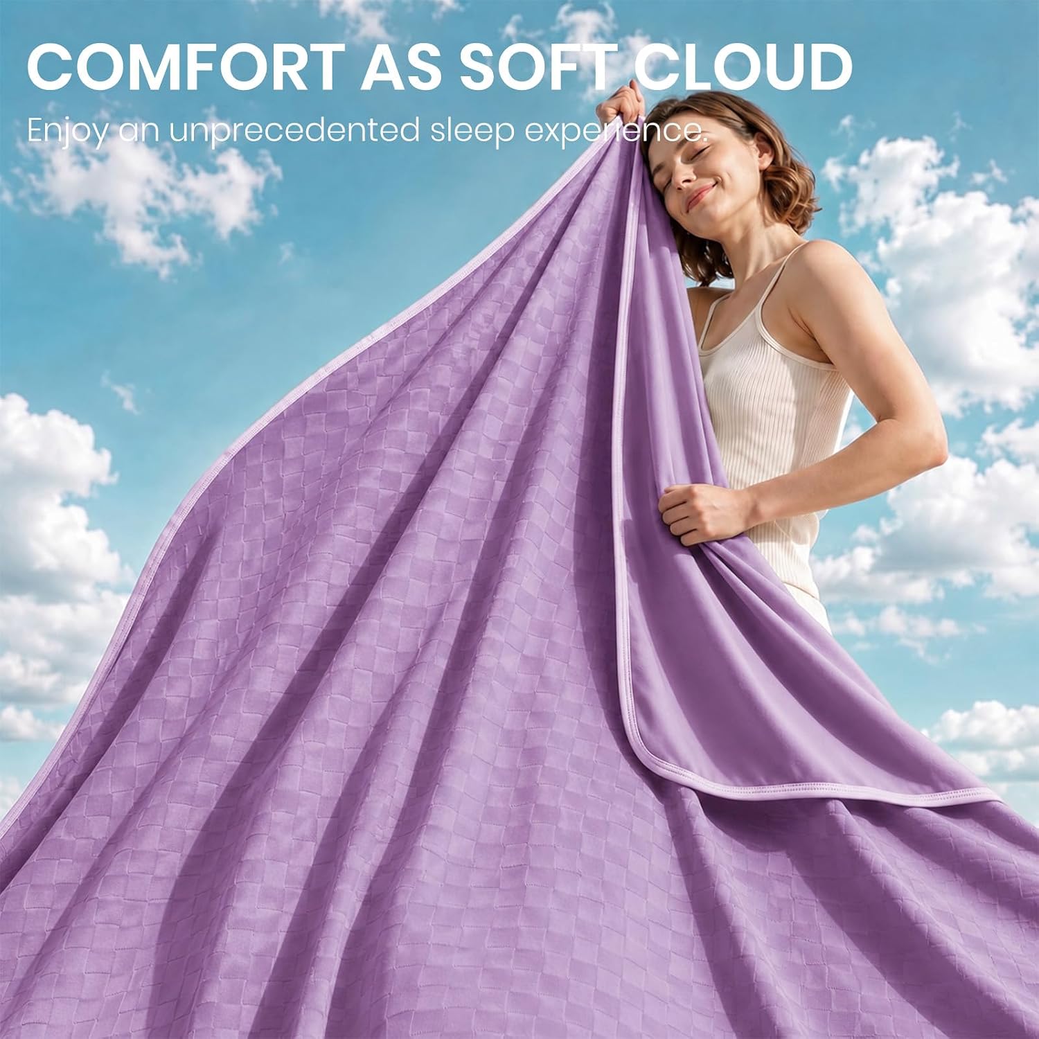 Cooling Blanket with Arc-Chill Fabric Technology for Hot Sleepers - Soft & Lightweight