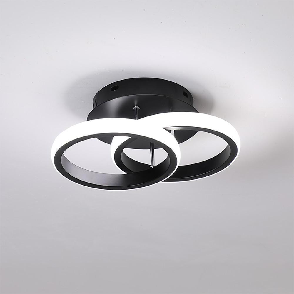 9'' LED 2-Light Line Design Flush Mount Lights Modern LED Metal PVC Modern Style Flush Mounts Semi Flush Mounts
