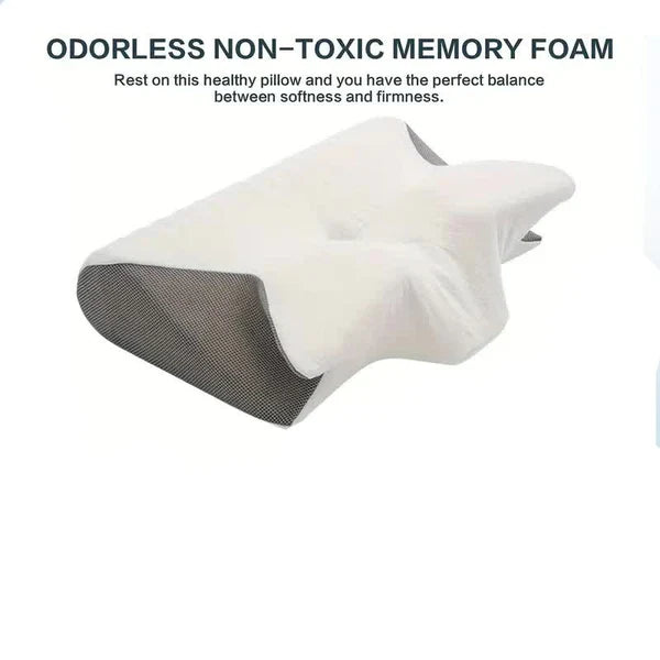 ErgoDream Butterfly Pillow - Perfect for Side and Back Sleepers