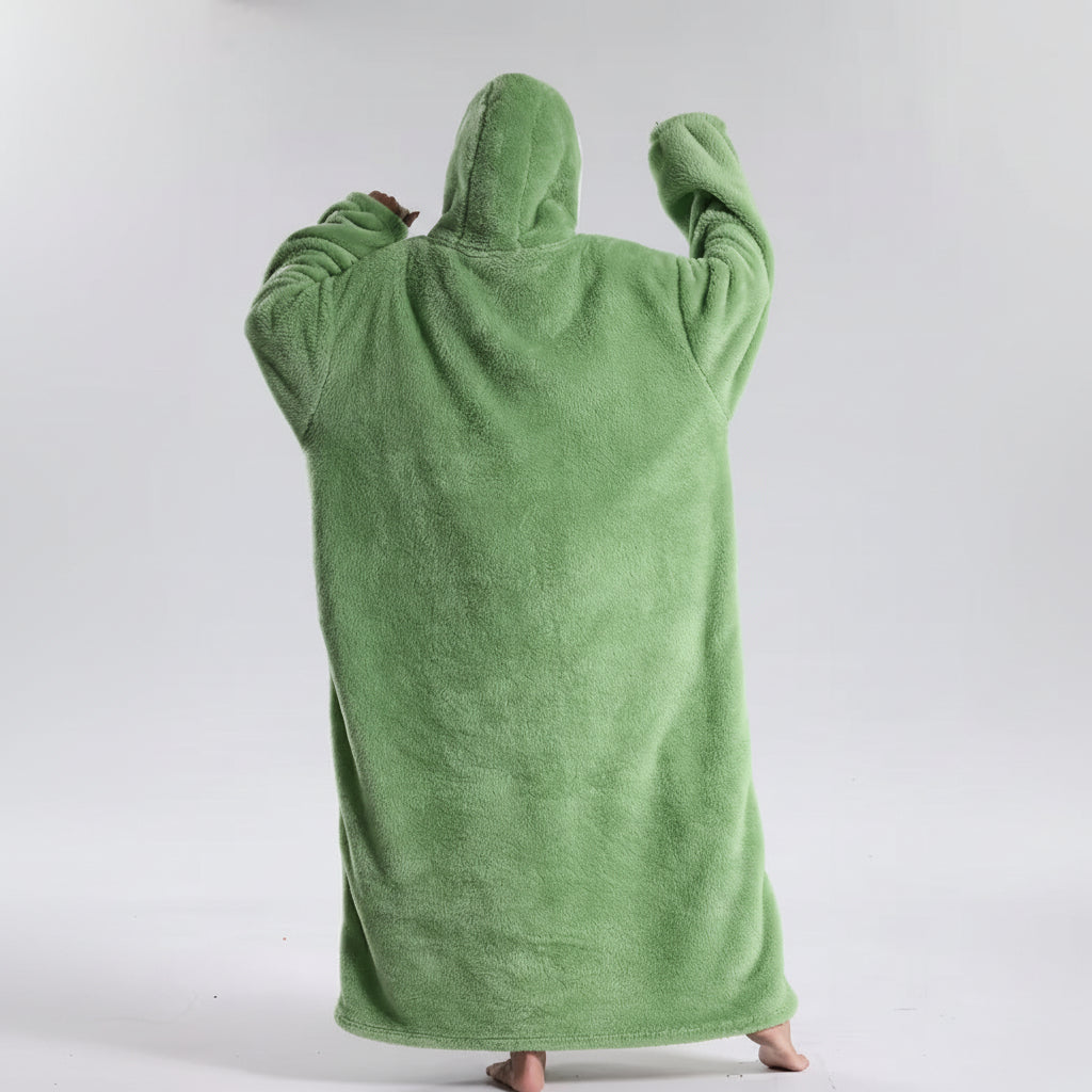 Cozy All-in-One Hoodie Blanket for Adults on Chilly Days