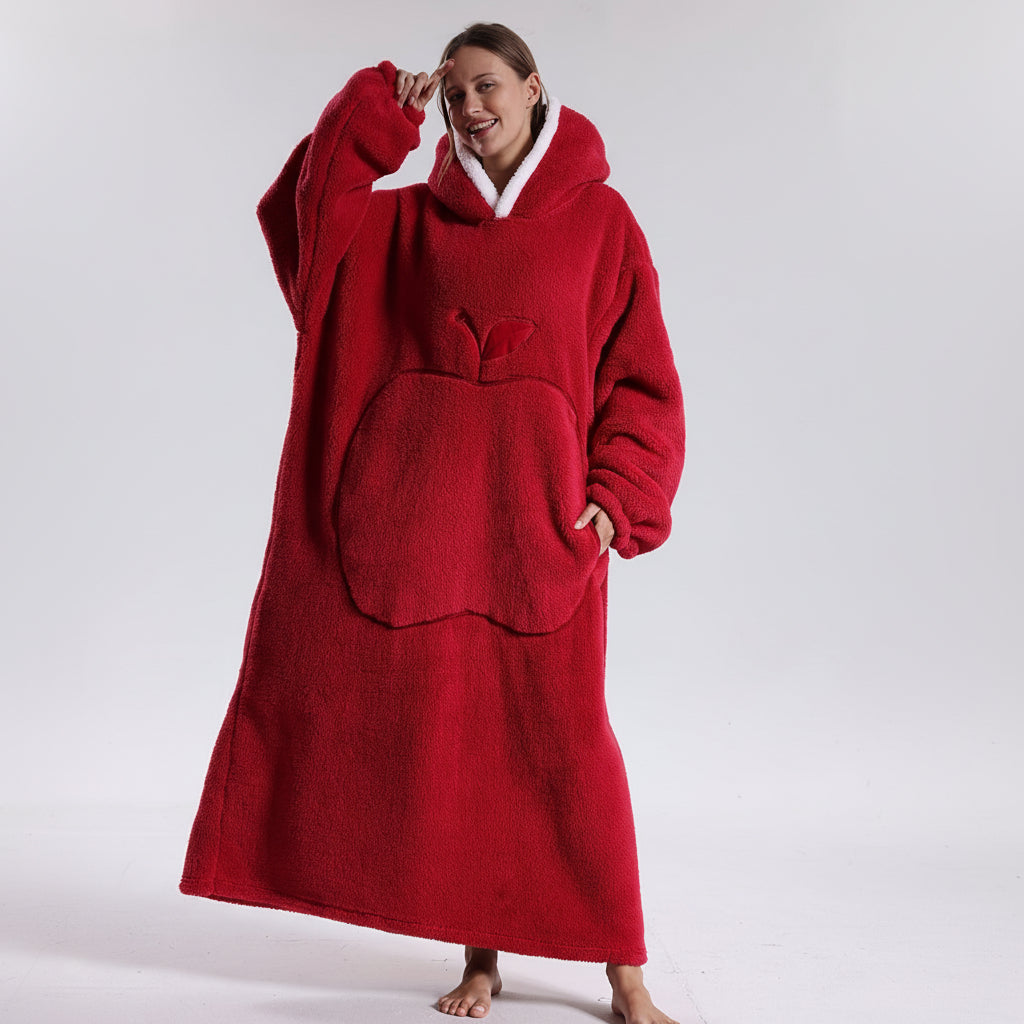 Cozy All-in-One Hoodie Blanket for Adults on Chilly Days
