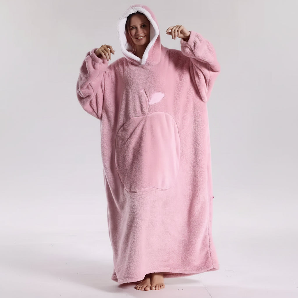 Cozy All-in-One Hoodie Blanket for Adults on Chilly Days