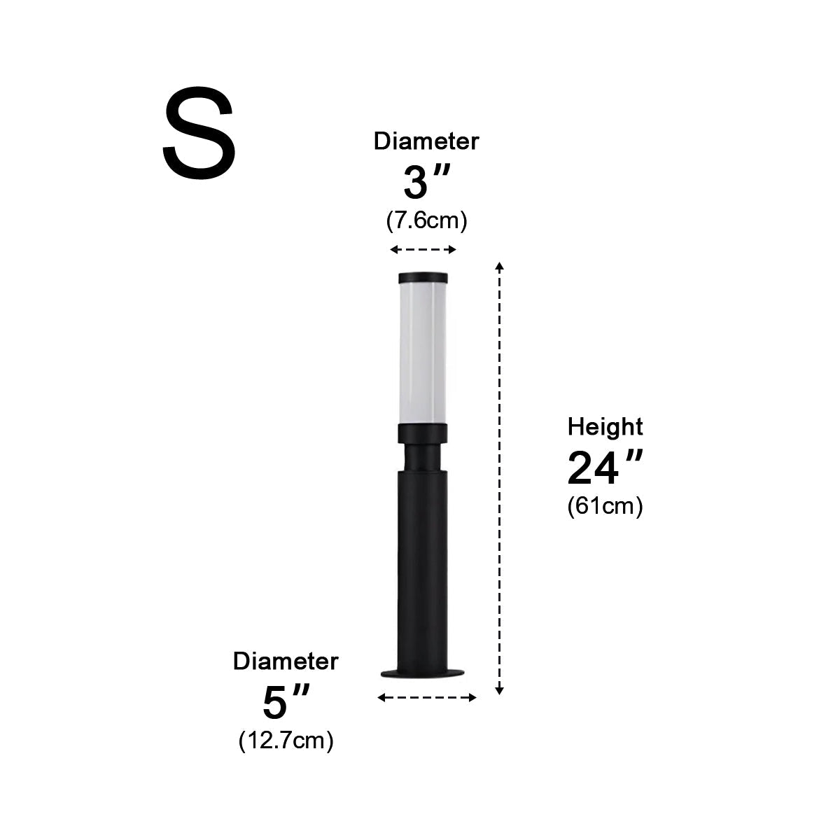 Sleek LED Garden Post Light | Weather-Resistant Aluminum Lamp