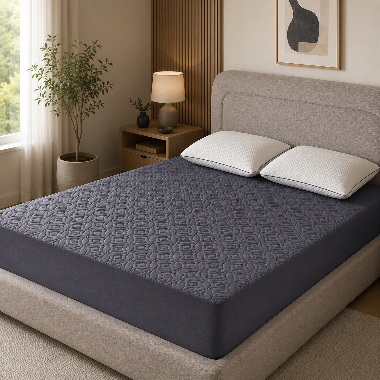 Waterproof Mattress Protector with Deep Pockets – Soft, Breathable Cover