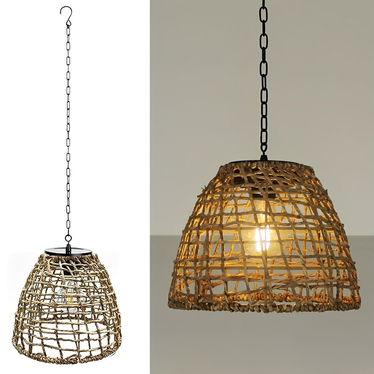Eco-Friendly Bell Pendant Lantern for Outdoor Spaces