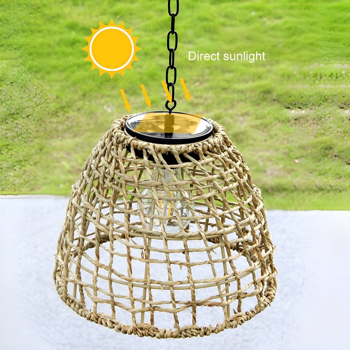 Eco-Friendly Bell Pendant Lantern for Outdoor Spaces