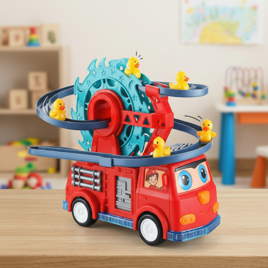 Adventure Fire Engine with Duck Slide, Lights & Sound Effects
