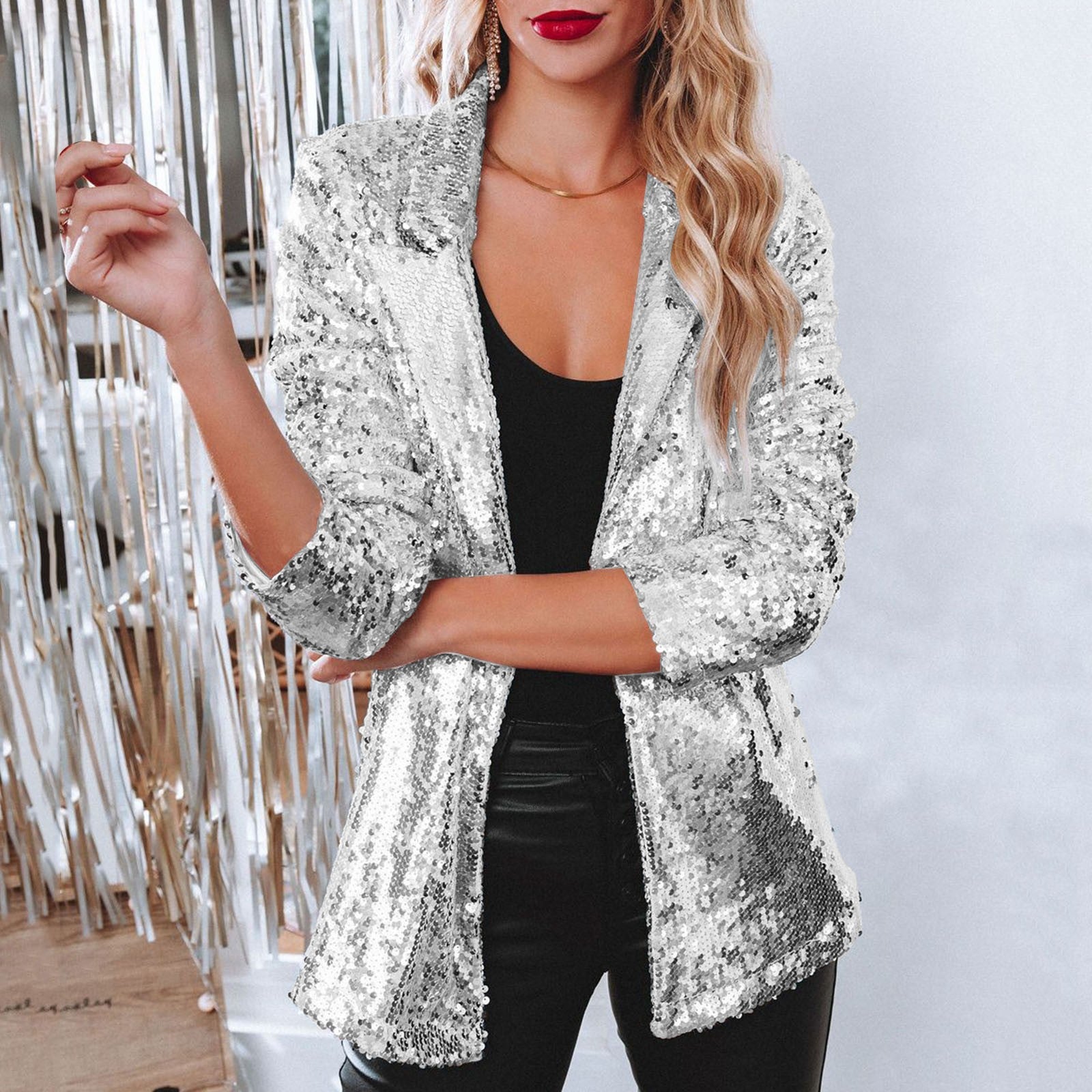 Women’s Sequin Blazer | Radiant Sequin Embellishment | High-Quality Fabric | Comfortable Fit