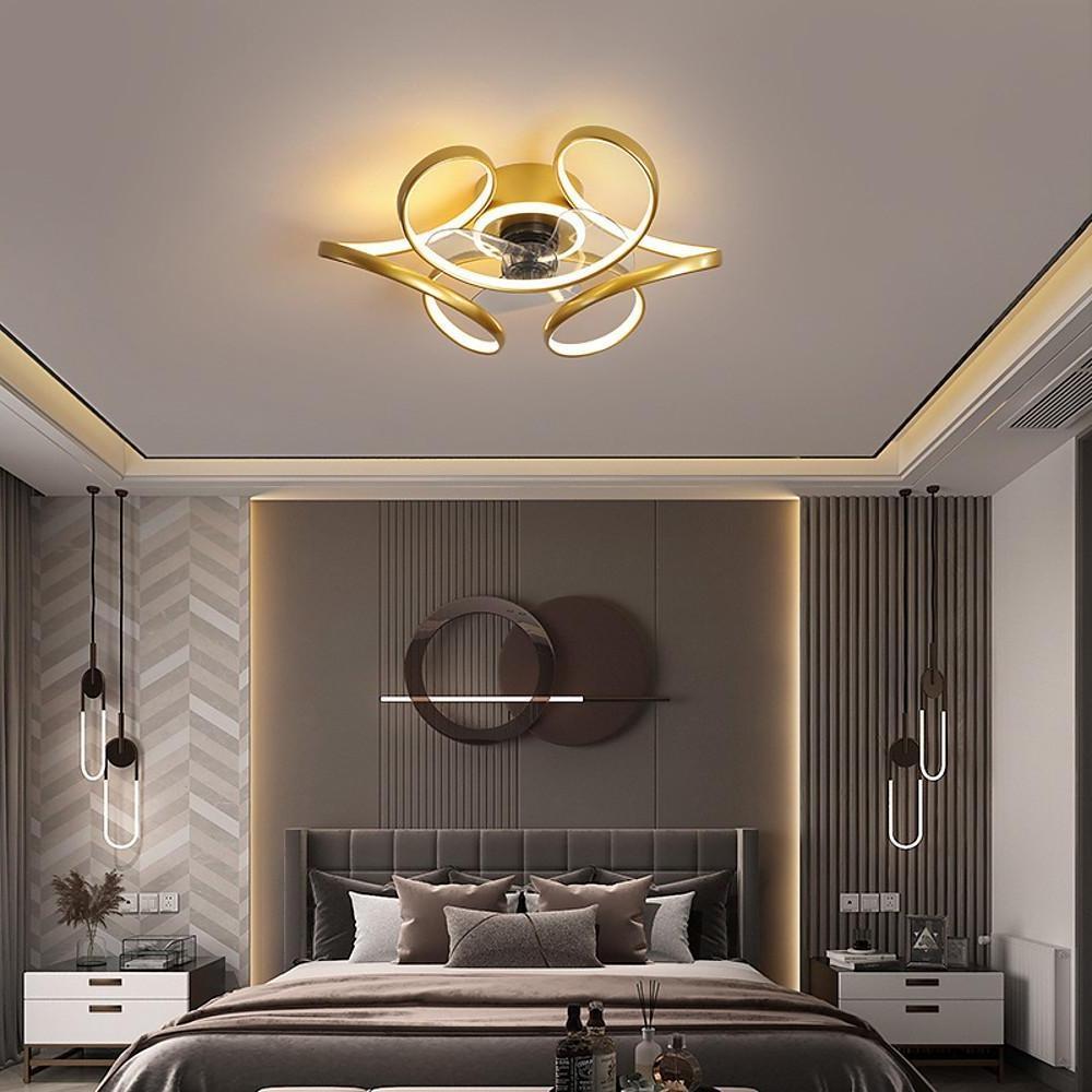 3 Bladed Modern Ceiling Fan with Cluster Light