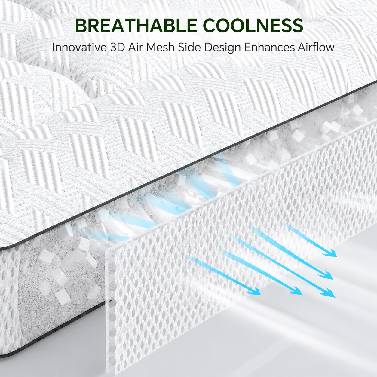 3-Inch Bamboo Mattress Topper with Pillow Top – Breathable Comfort
