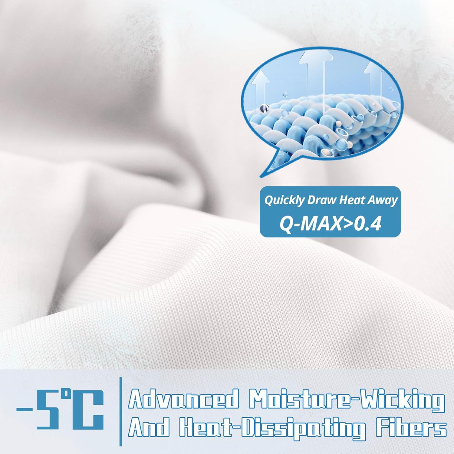 Lightweight Cooling Blanket Set with Pillowcases | Moisture-Wicking Fabric