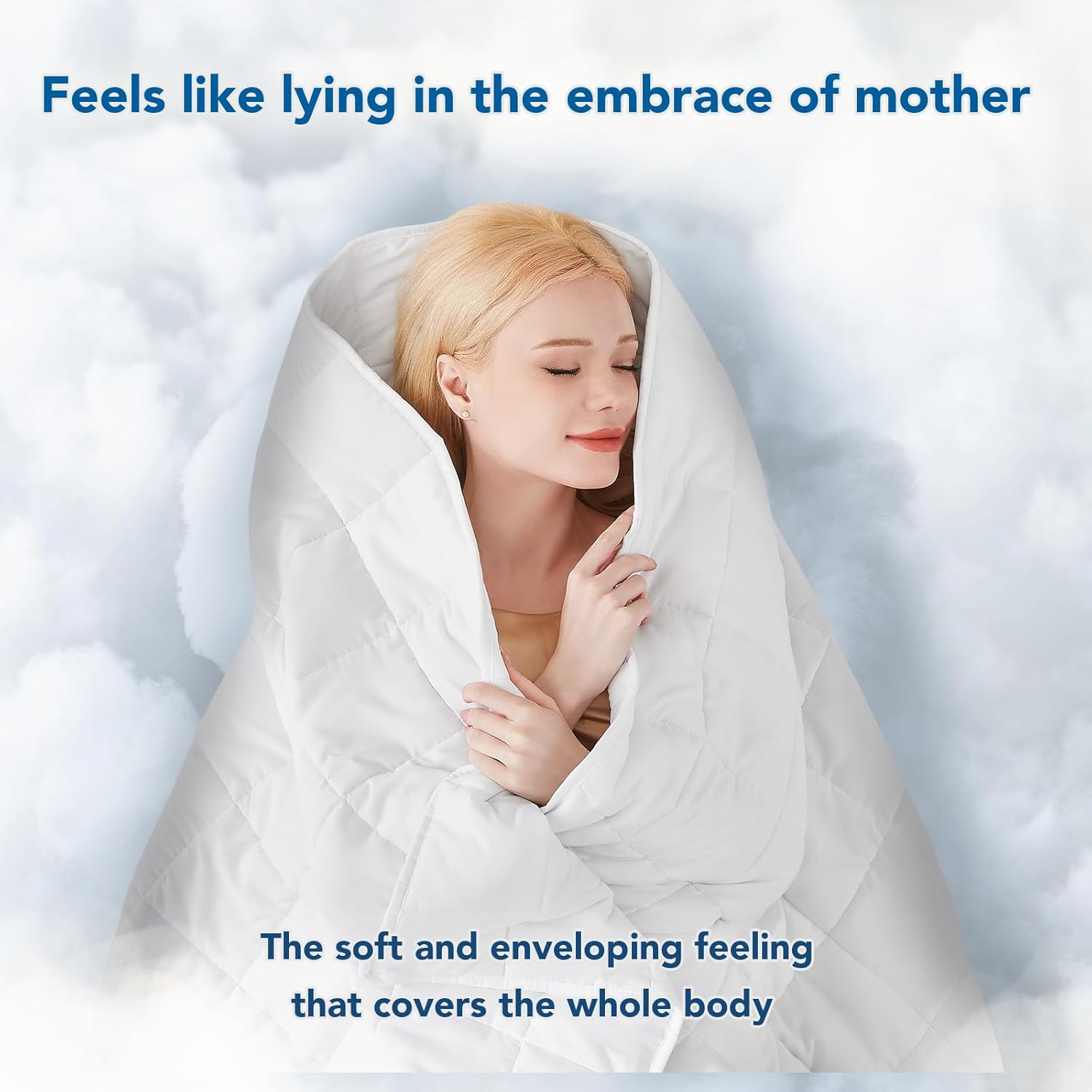 Cooling Microfiber Weighted Blanket for Year-Round Comfort and Relaxation