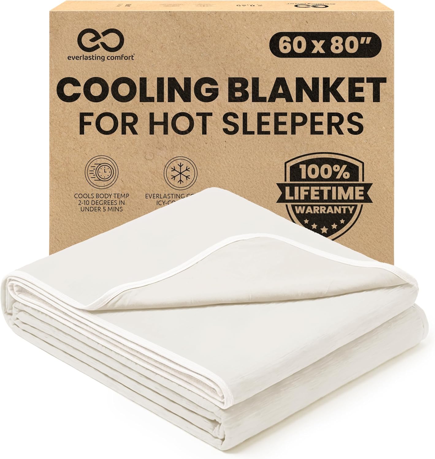 Breathable Cooling Blanket for Warm Sleepers – Lightweight Comfort Throw