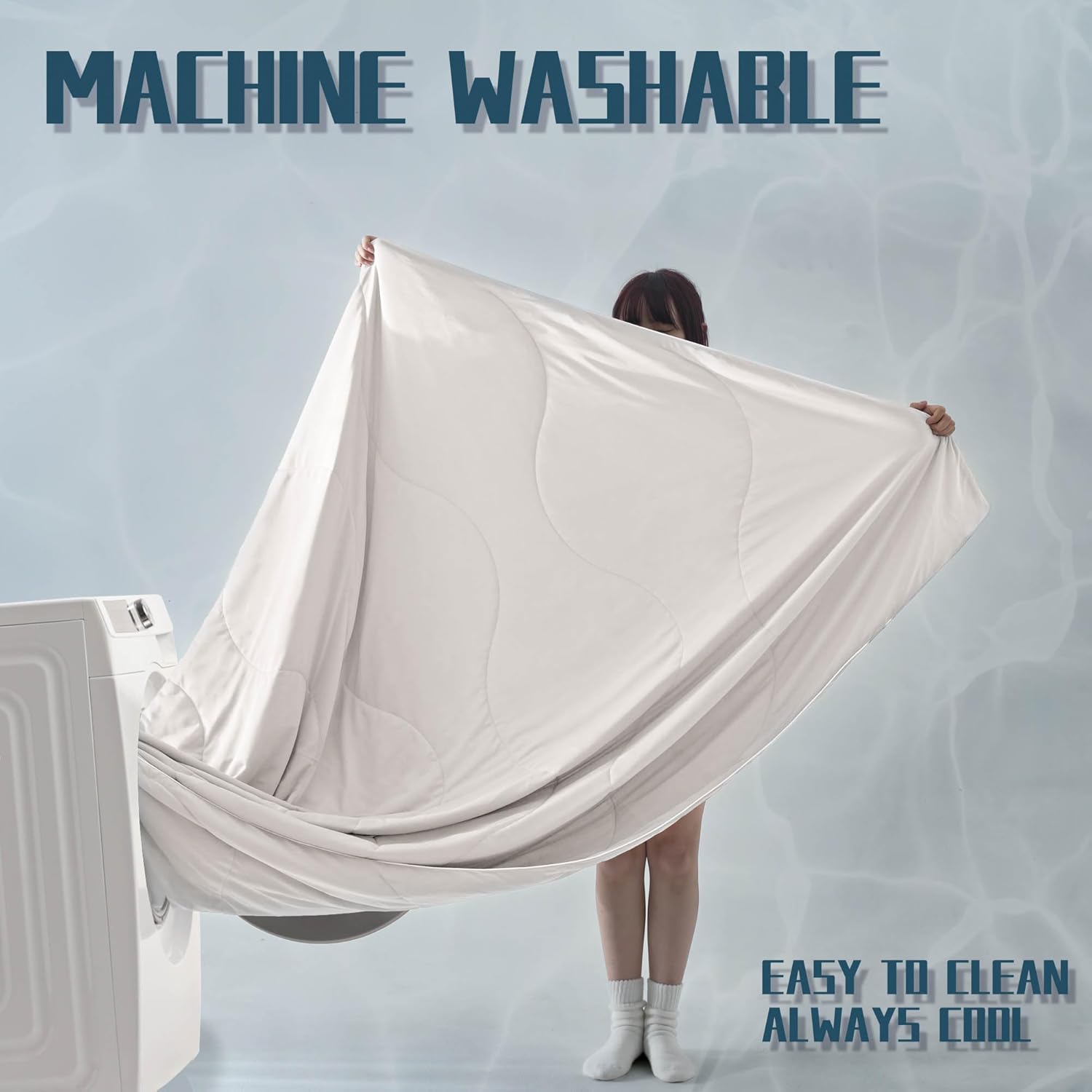 Lightweight Cooling Blanket Set with Pillowcases | Moisture-Wicking Fabric