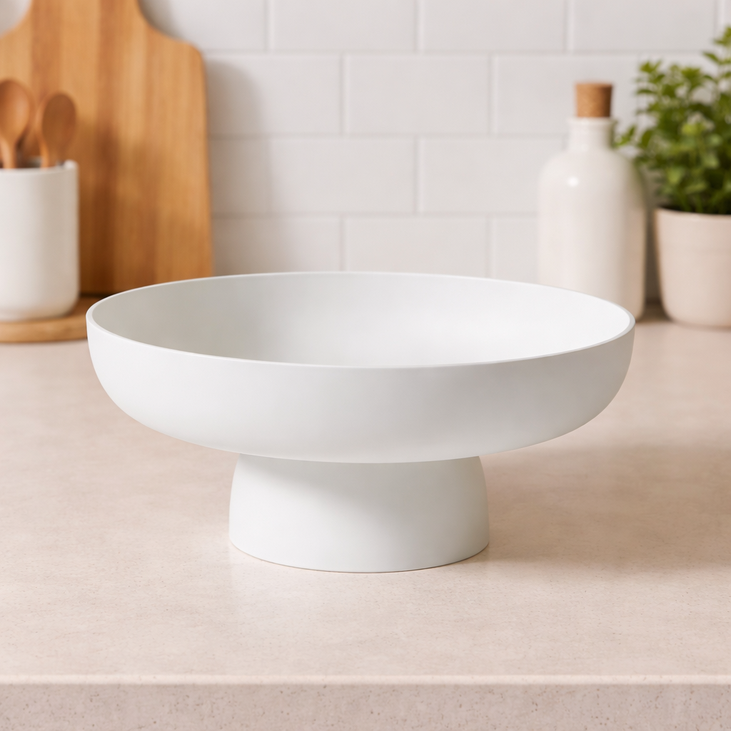 Elevated Ceramic Fruit Display Bowl for Stylish Storage