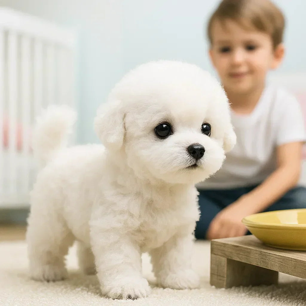 Engaging Plush Puppy Toy with Motion and Sound for Kids