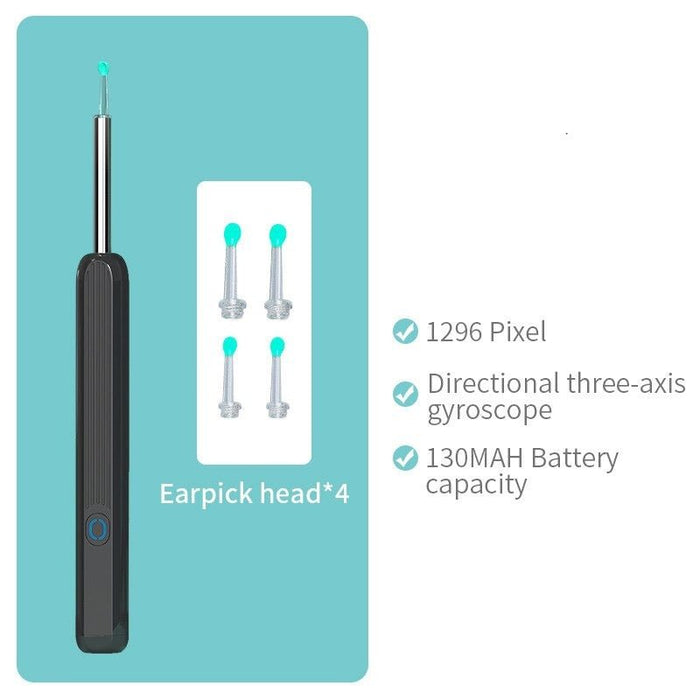 1080P Wireless Ear Wax Removal Kit - Camera Otoscope Tool for iPhone, iPad, Android