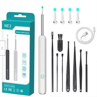 1080P Wireless Ear Wax Removal Kit - Camera Otoscope Tool for iPhone, iPad, Android