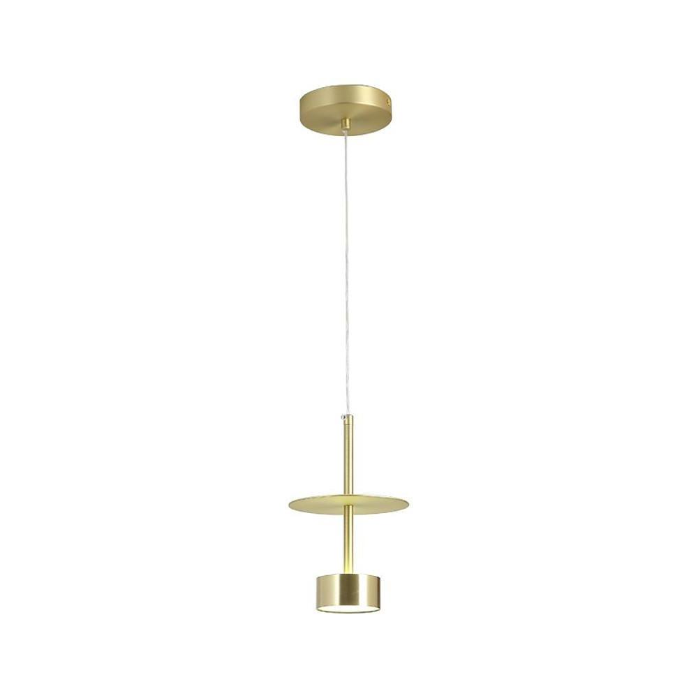 Taavita 1-Light Metal Pendant Light for Kitchen Island Gold Industrial Ceiling Light