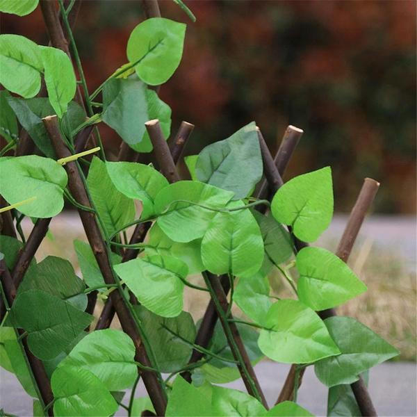 Expandable Fake Plant Barrier for Garden Decoration