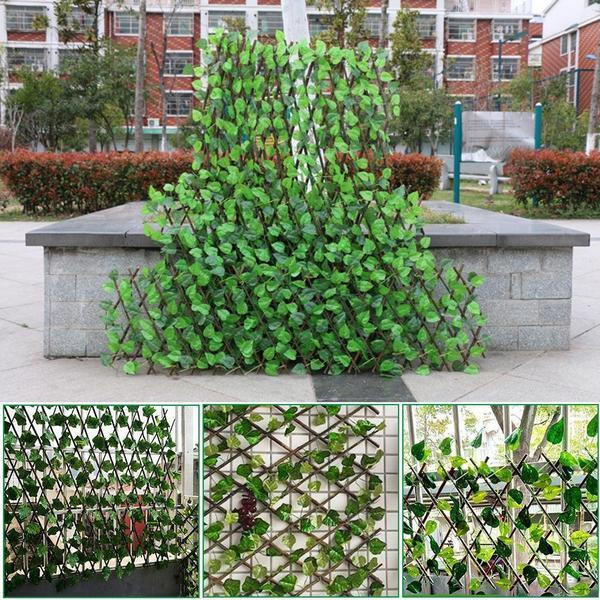 Expandable Fake Plant Barrier for Garden Decoration