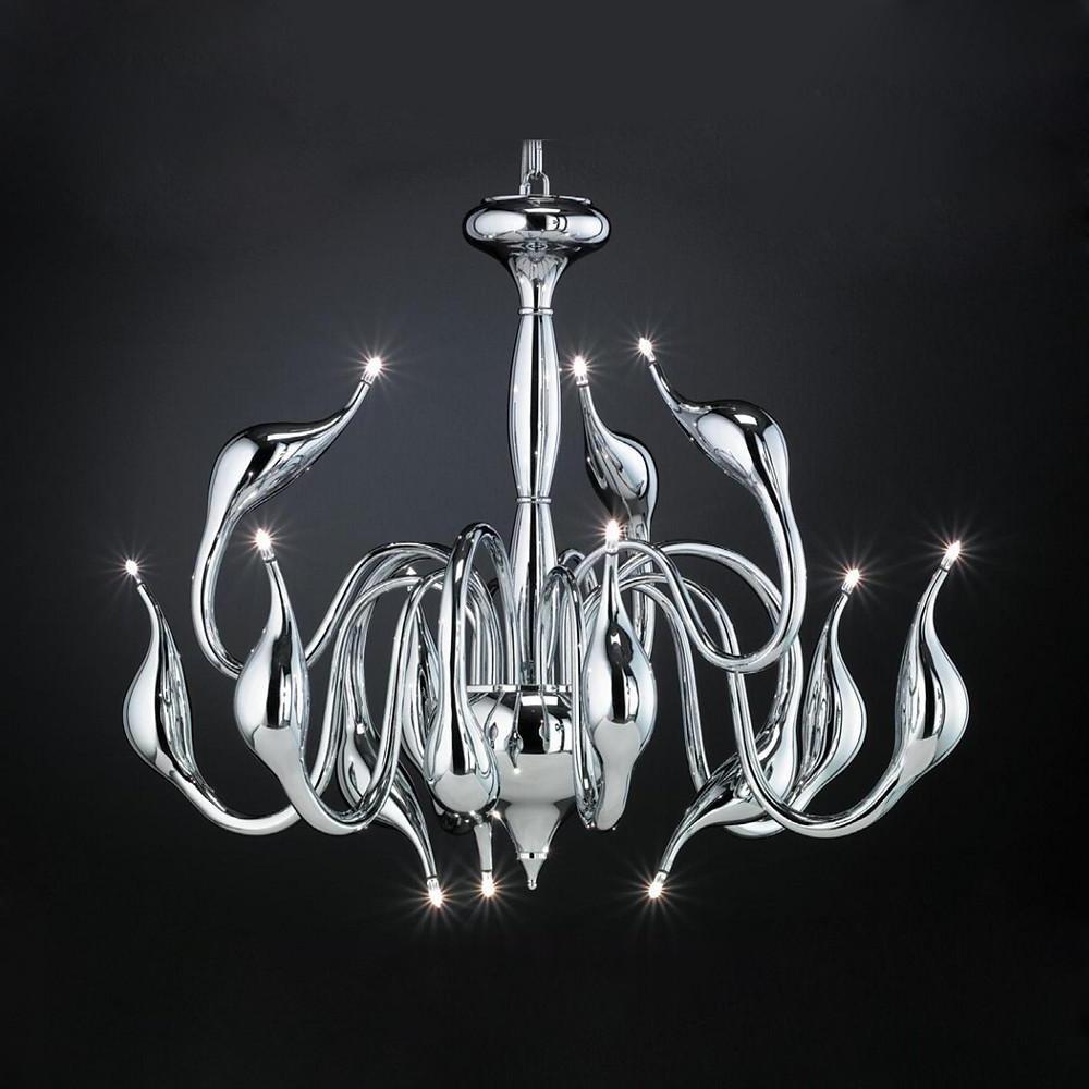 24'' Incandescent More Than 10 Bulbs Candle Style Modern Contemporary Metal Candle-style Chandeliers-dazuma