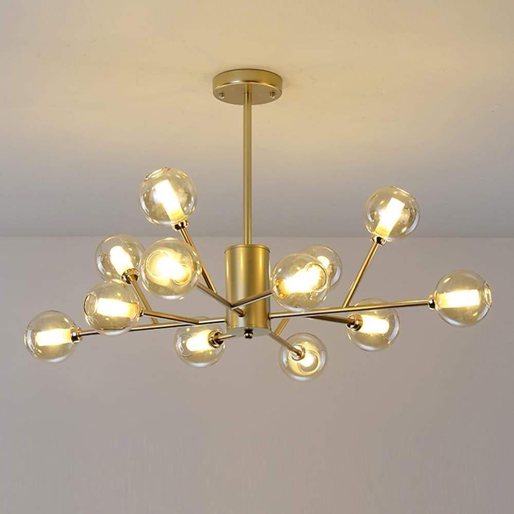 12 Bulbs Taavita Shaped Glass Nordic Pendant Light Hanging Lamp Island Lights