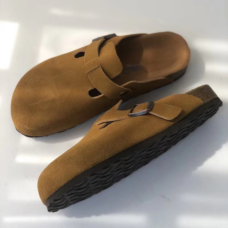 EleganceStep Unisex Leather Sandals for All Occasions