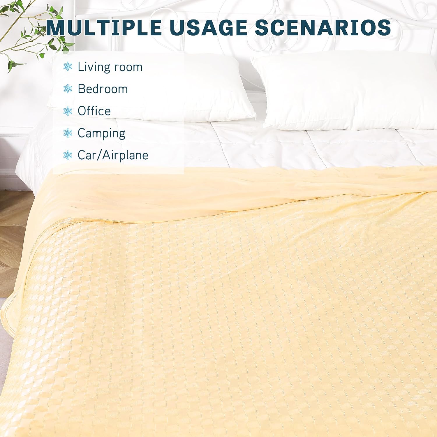 Cooling Summer Blanket - Lightweight & Breathable Double-Sided Chill Effect