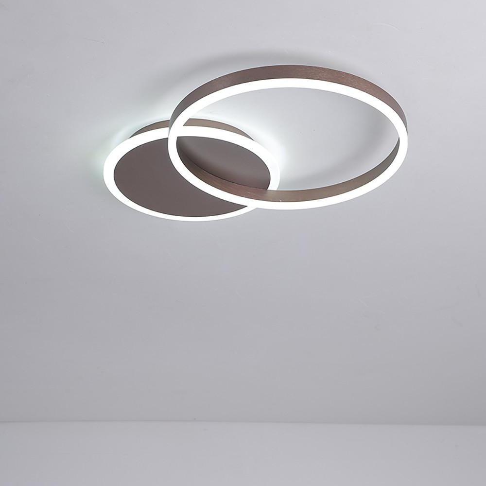 22'' LED 2-Light Geometric Shapes Flush Mount Lights LED Chic & Modern Aluminum Acrylic Dimmable Ceiling Lights-dazuma