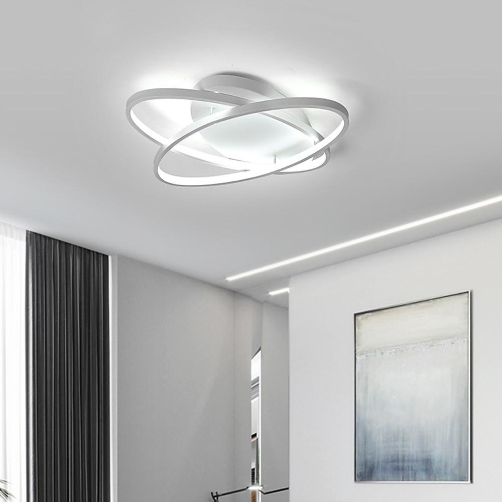 2-Light LED Contemporary Flush Mount Ceiling Light for Bedroom by Taavita