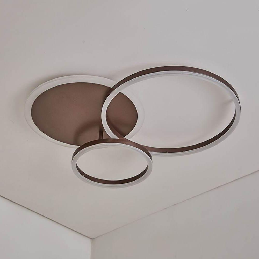 26'' LED 1-Light Flush Mount Lights LED Artistic Aluminum Novelty Dimmable Ceiling Lights-dazuma