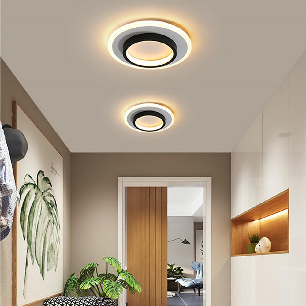 9'' Dual LED 2-Light LED Flush Mount Lights Modern LED Metal Acrylic Ceiling Lights-dazuma